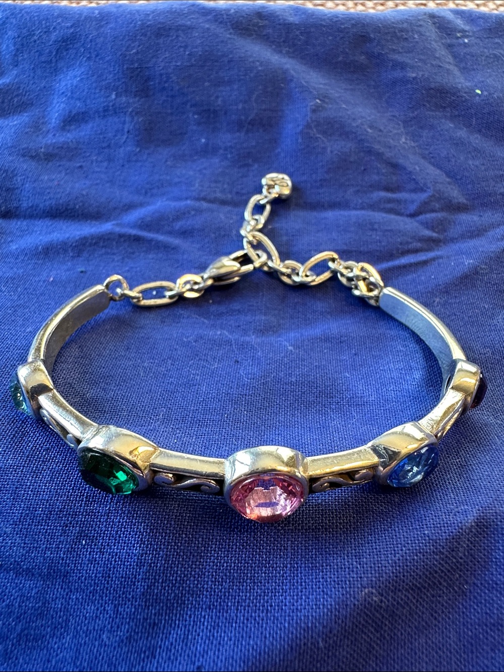 Brighton Elora Gems Bar Silver-Tone Bracelet
